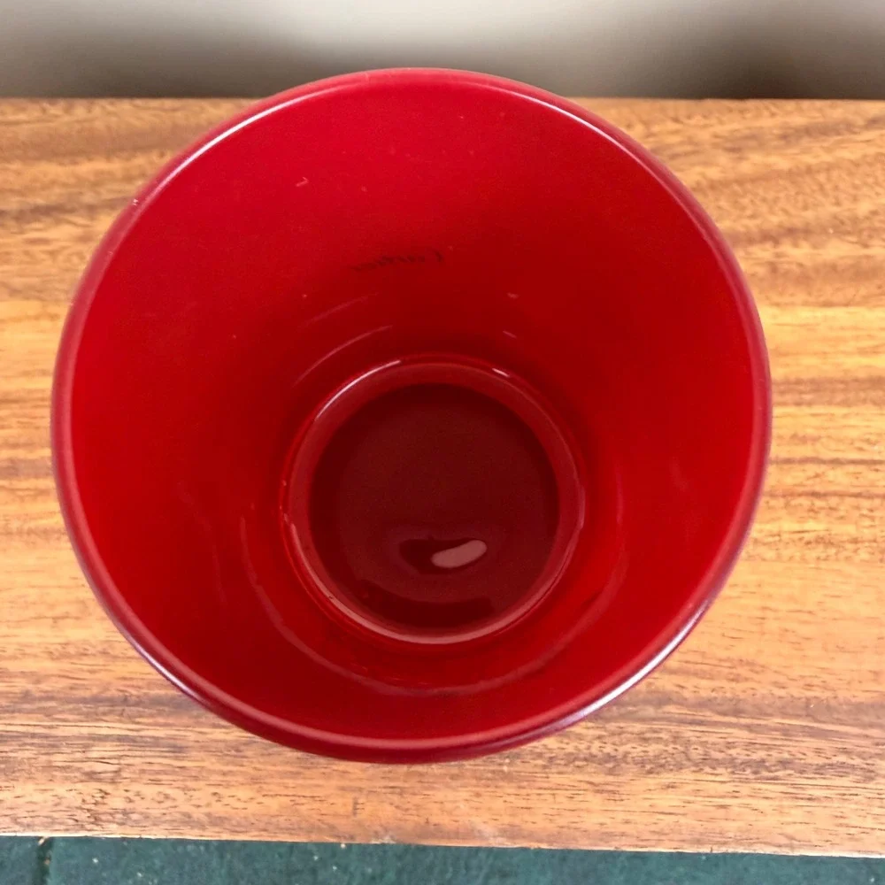 Cartier Panthère de Cartier Red Glass Scented Candle Holder Gold Panther France